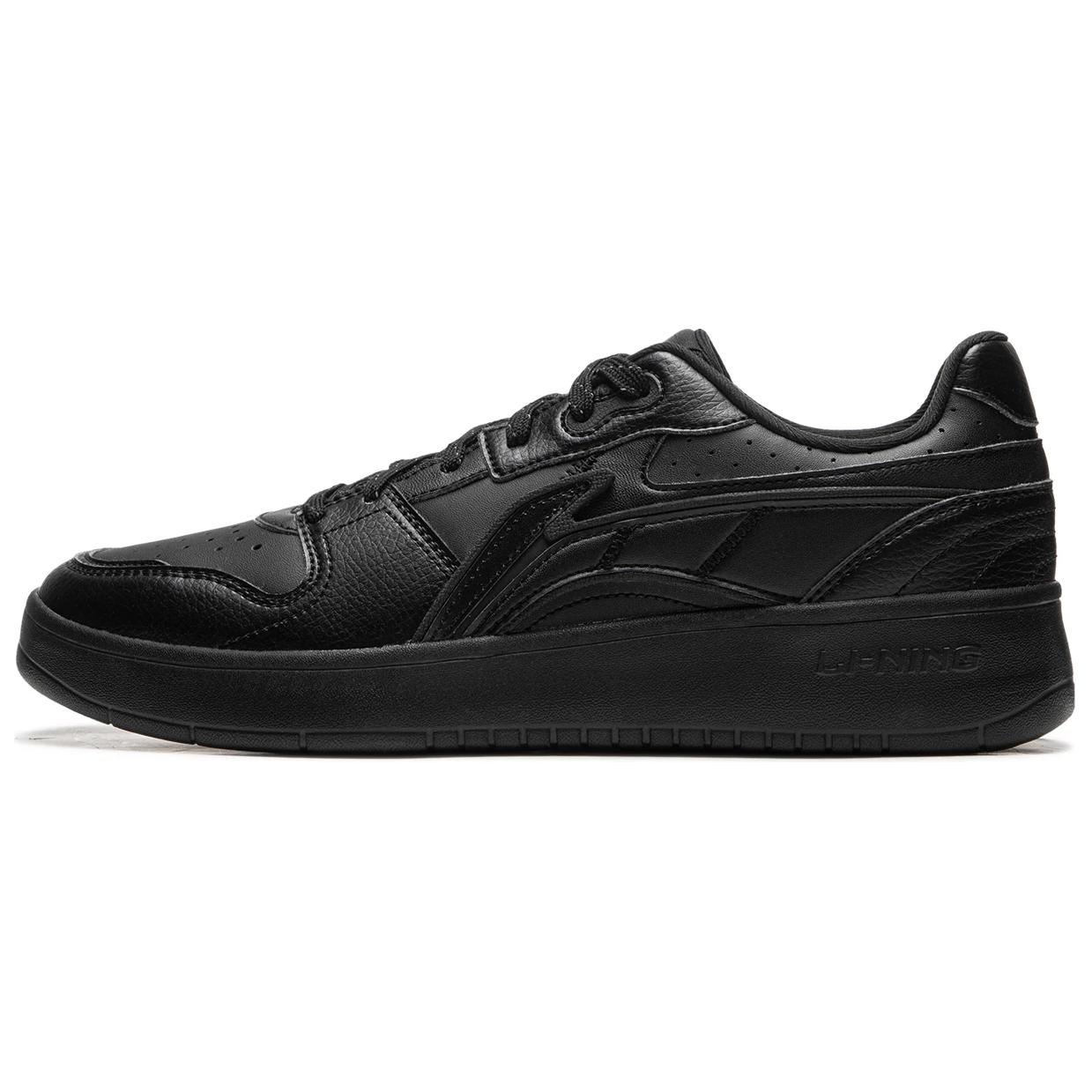 Li Ning Sycee Slip Resistant Cushioning Abrasion Resistant Low top Skateboard Shoes Men's Black