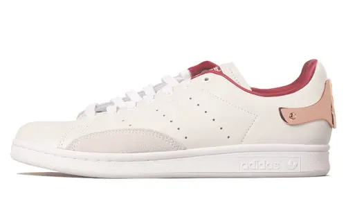 Adidas Originals StanSmith Slip Resistant Abrasion Resistant Balance Low top Skateboard Shoes Men's White Red Gold