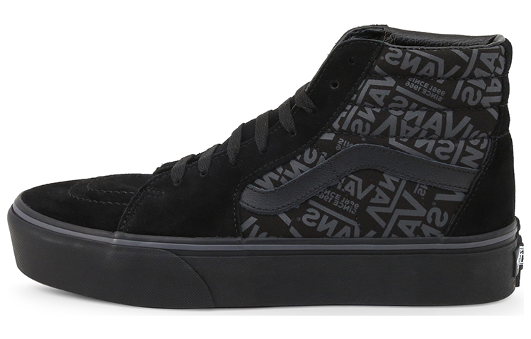 Vans SK8 HI Non Slip Wear resistant Casual Skateboarding Shoes Unisex Black