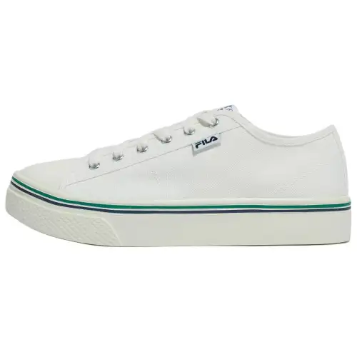 FILA Scanline Abrasion Resistant Lightweight Wear resistant And Lightweight Low top Skateboard Shoes Unisex White