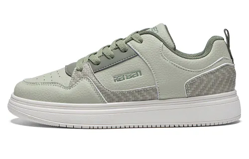 RENBEN Slip Resistant Cushioning Abrasion Resistant Low top Skateboard Shoes Women's Green