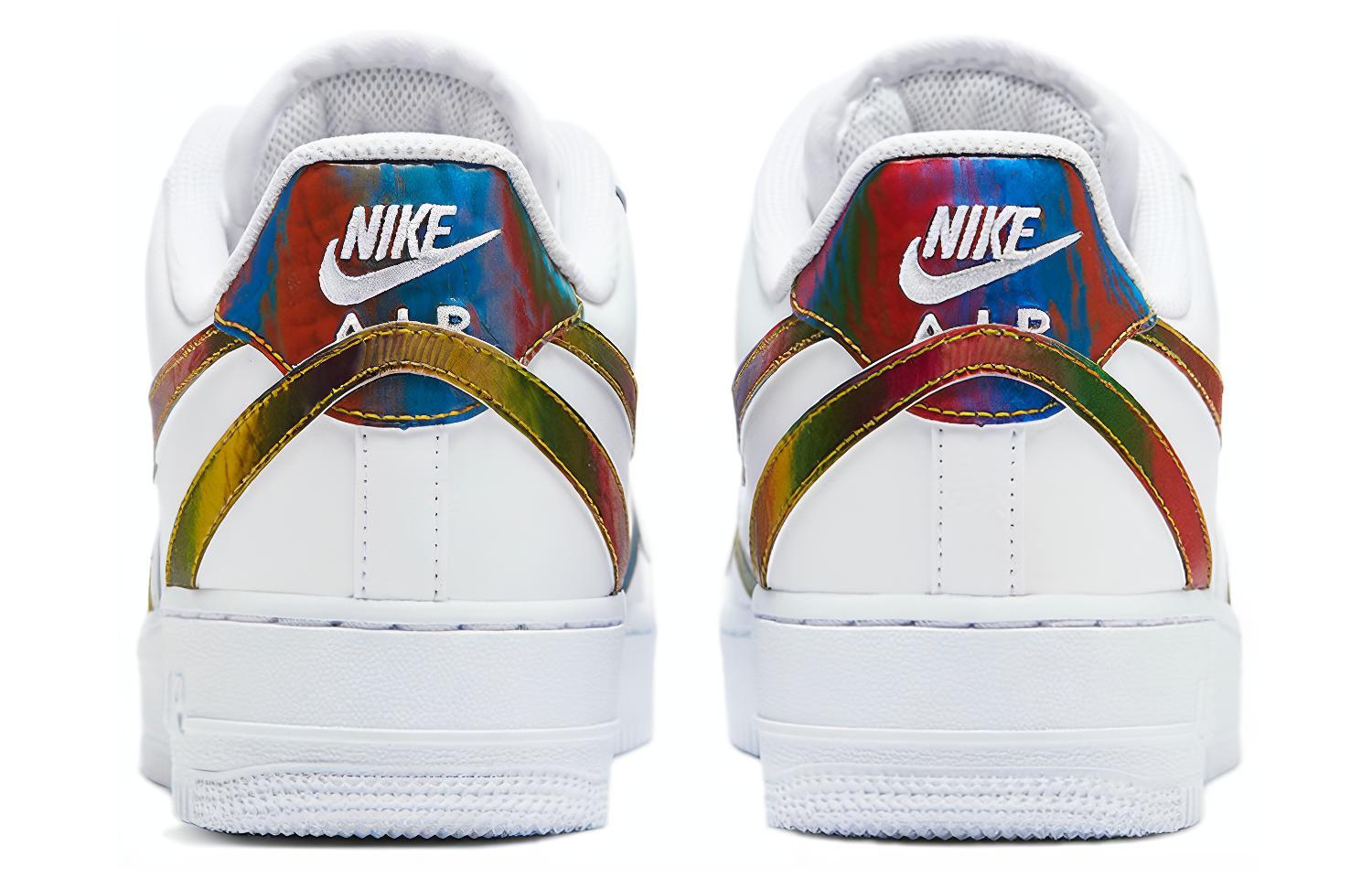 Кроссовки Nike Air Force 1 Multi-Swoosh (белые) — Белый — фото 5
