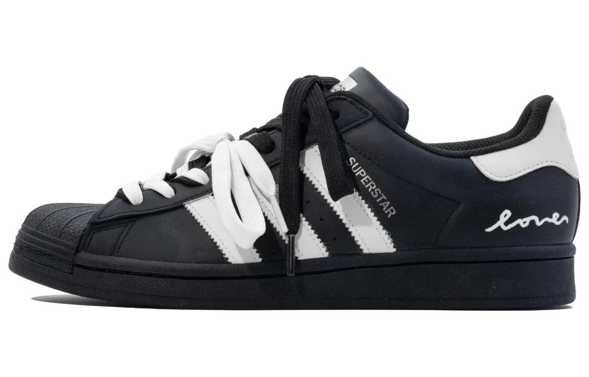 Adidas Originals Superstar 2 Moon Mail, White Lover Cushioning Low top Skateboard Shoes Unisex White