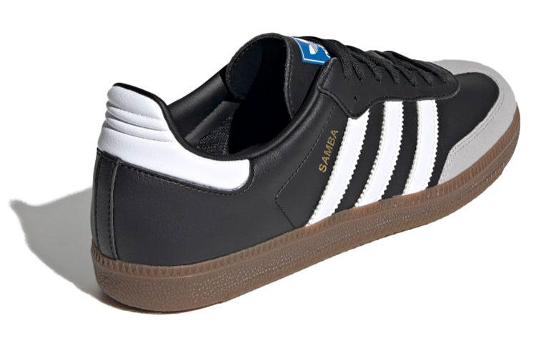 Кеды adidas originals Samba Vegan (черный / серый) — Чёрный / серый — фото 4