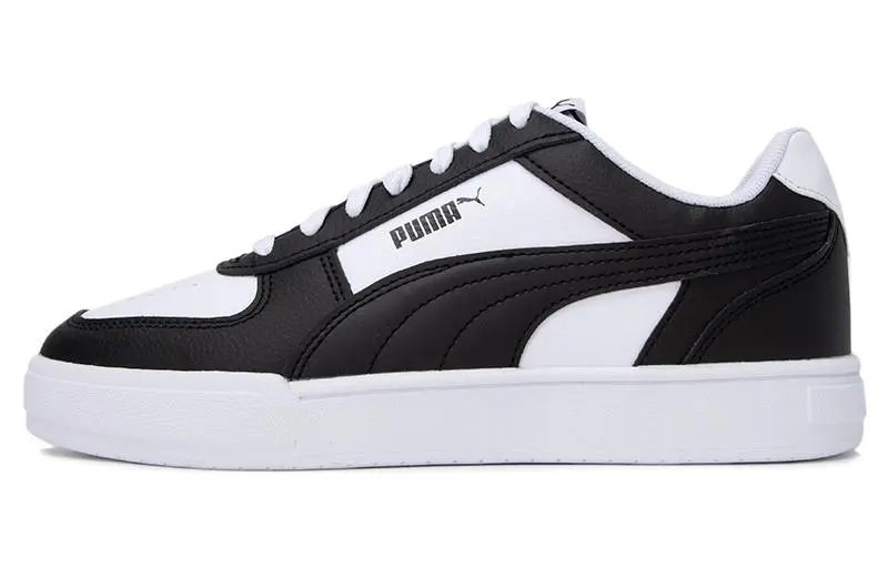 PUMA Caven Lightweight Low top Skateboard Shoes Unisex White Black