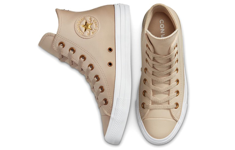 Женские кеды Converse Chuck Taylor All Star (молочно-коричневые) — 奶白棕色 — фото 4