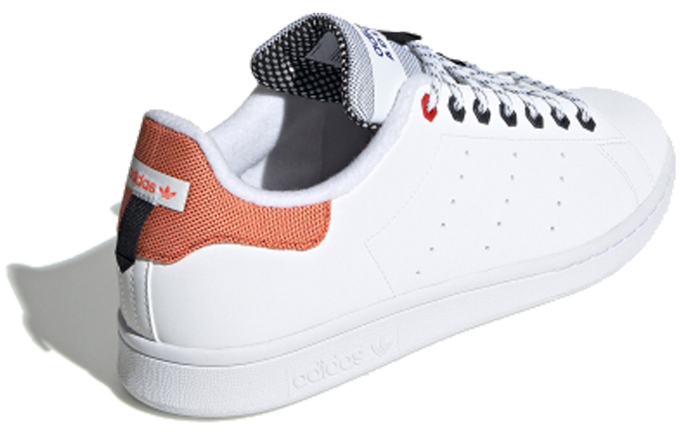 Кеды adidas Originals Stan Smith (бело-оранжевые) — фото 3
