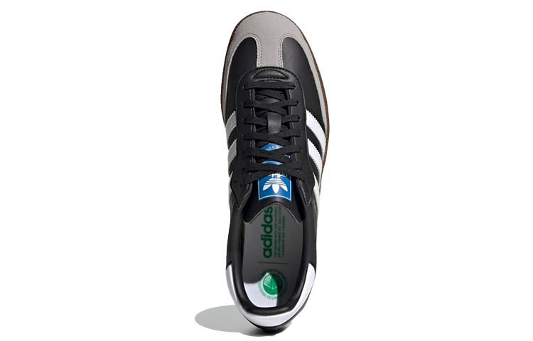 Кеды adidas originals Samba Vegan (черный / серый) — Чёрный / серый — фото 5