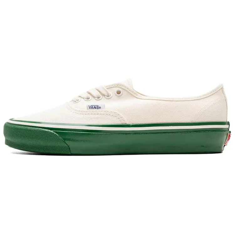 Vans Premium Authentic Low top Skateboard Shoes Men's White Green
