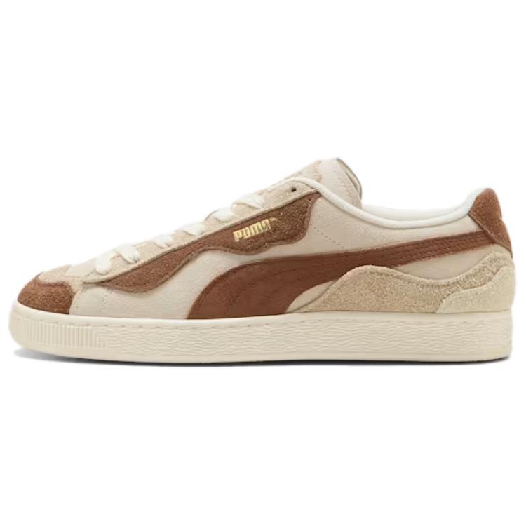 PUMA Suede Trippy Soft And Comfortable Low top Skateboard Shoes Unisex Ivory White