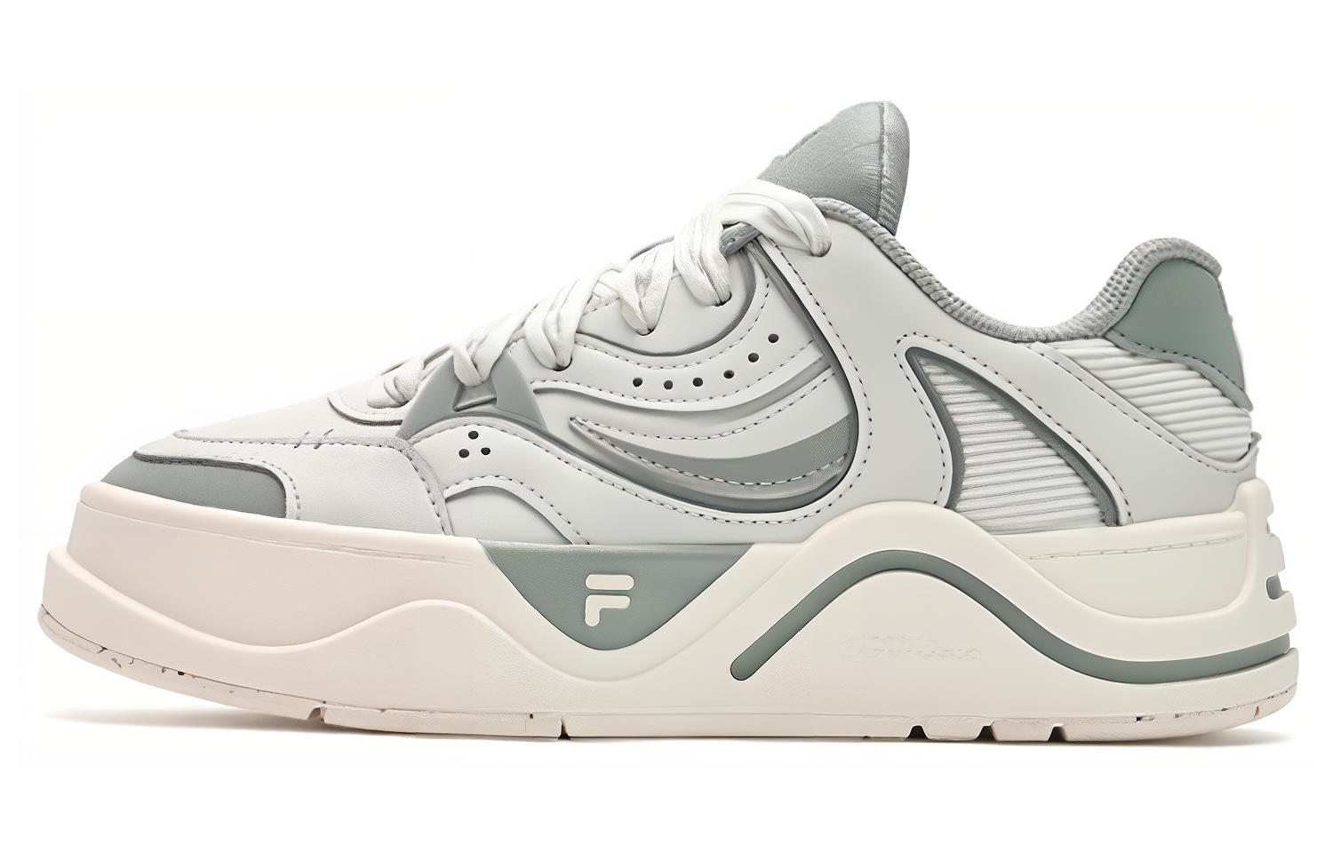 Женские кеды Fila 50-50 (бело-зеленые)