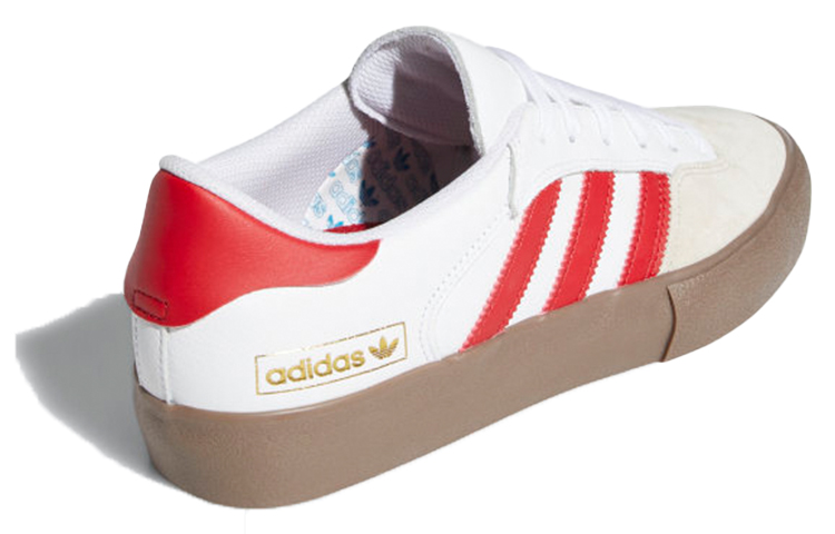 Кеды adidas originals Matchbreak Super (бело-красные) — Белый / красный — фото 4