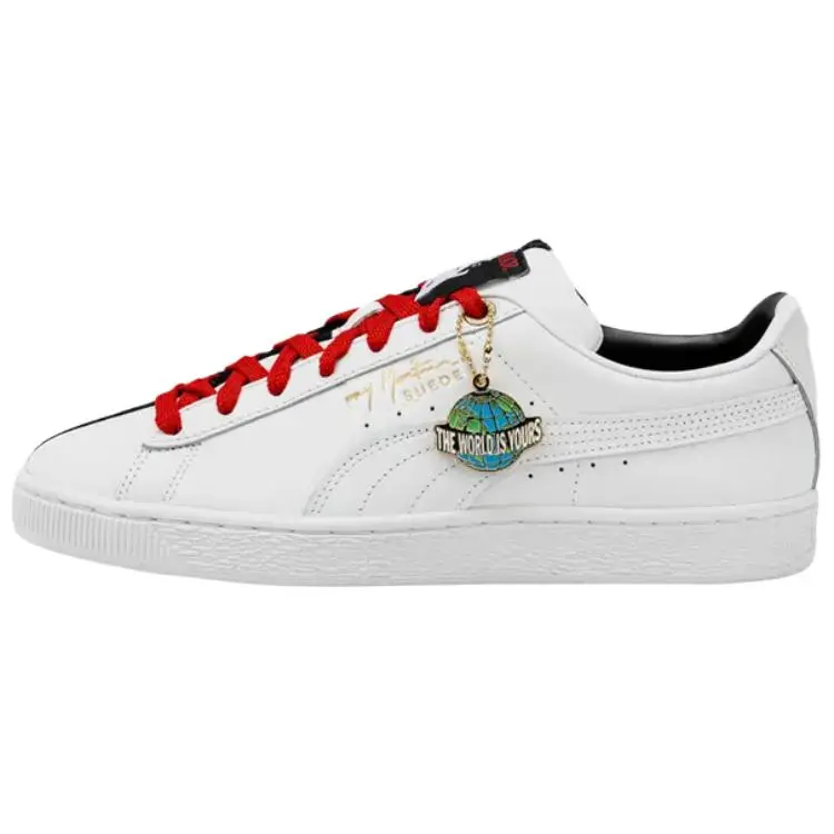 Shoe Palace x PUMA Suede Abrasion Resistant Abrasion Resistant Low top Skateboard Shoes Men's White