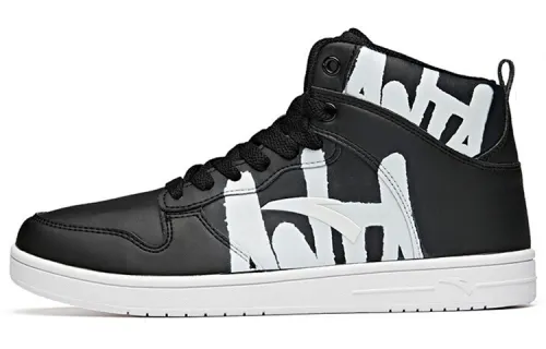 Anta Textile, Synthetic Leather Coverage Slip Resistant High top Skateboard Shoes Men's