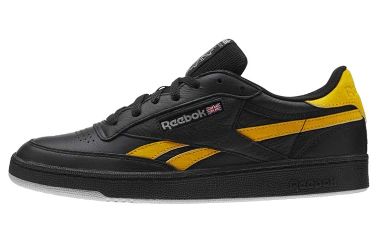 Reebok Revenge Skateboard Shoes Men's Low Top Black/Yellow