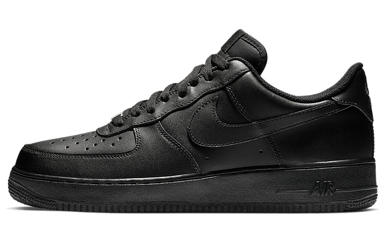 Мужские кроссовки Nike Air Force 1 07 (черные)
