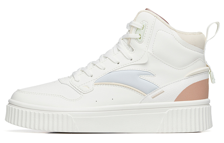 Anta Life Collection Platform High top Skateboard Shoes Women's White Gray