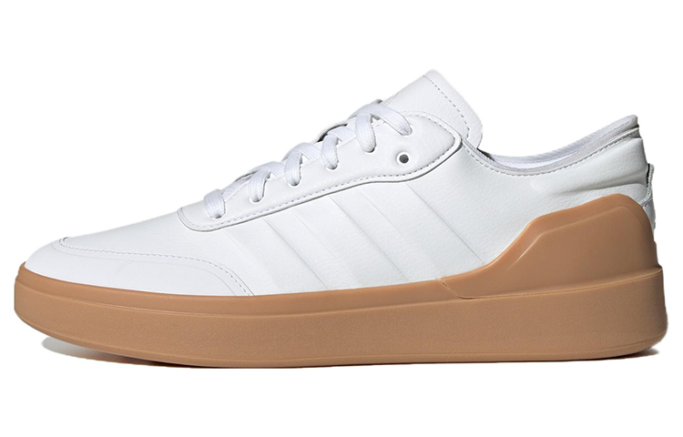 Кеды adidas Court Revival (бело-коричневые)