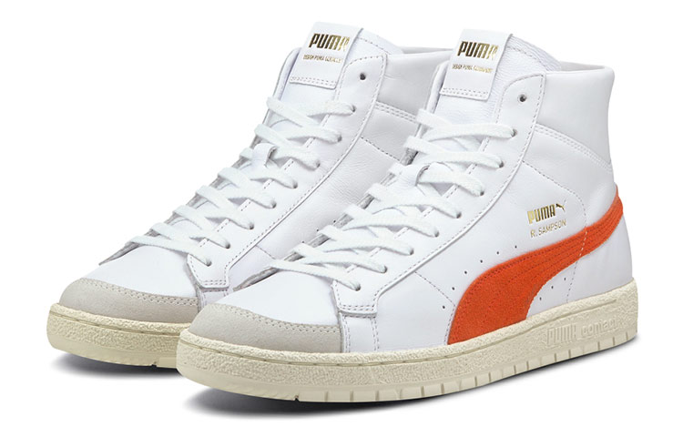 PUMA Ralph Sampson 70 Mid Og Split Cow Leather, Top Grain Cow Leather Coverage Support Abrasion Resistant