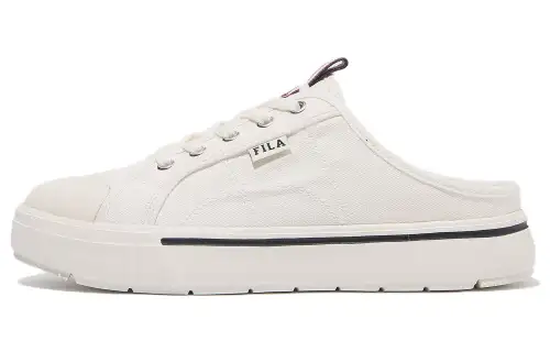 FILA Coat Light Mules Low Tops Skateboarding Shoes Unisex White Version