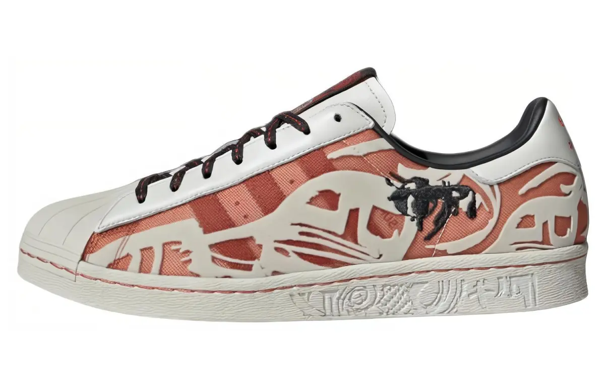 Adidas Originals Superstar 80s X Han Meilin 'White Red'