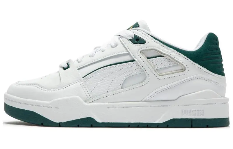 PUMA Slipstream Abrasion Resistant Abrasion Resistant Low top Skateboard Shoes Unisex White Green