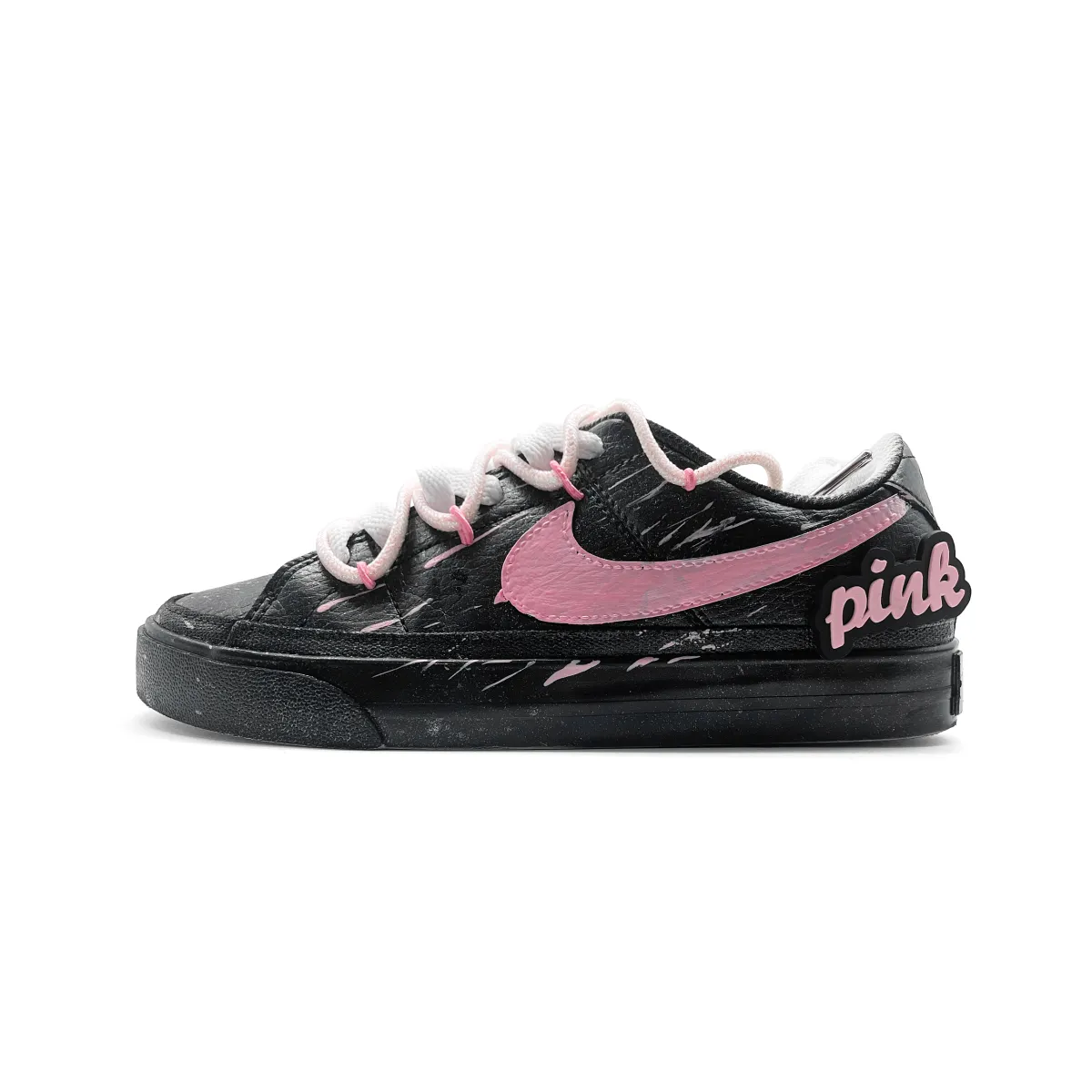 Nike Court Royale Pink BLACKPINK Cushioning Low top Skateboard Shoes Unisex Black Pink