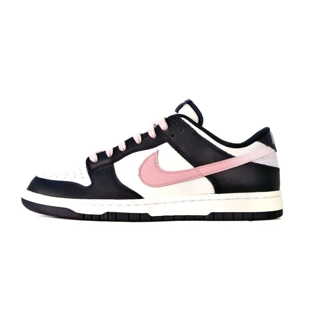 Nike Dunk Skate Shoes Unisex Low-top Black/White/Pink