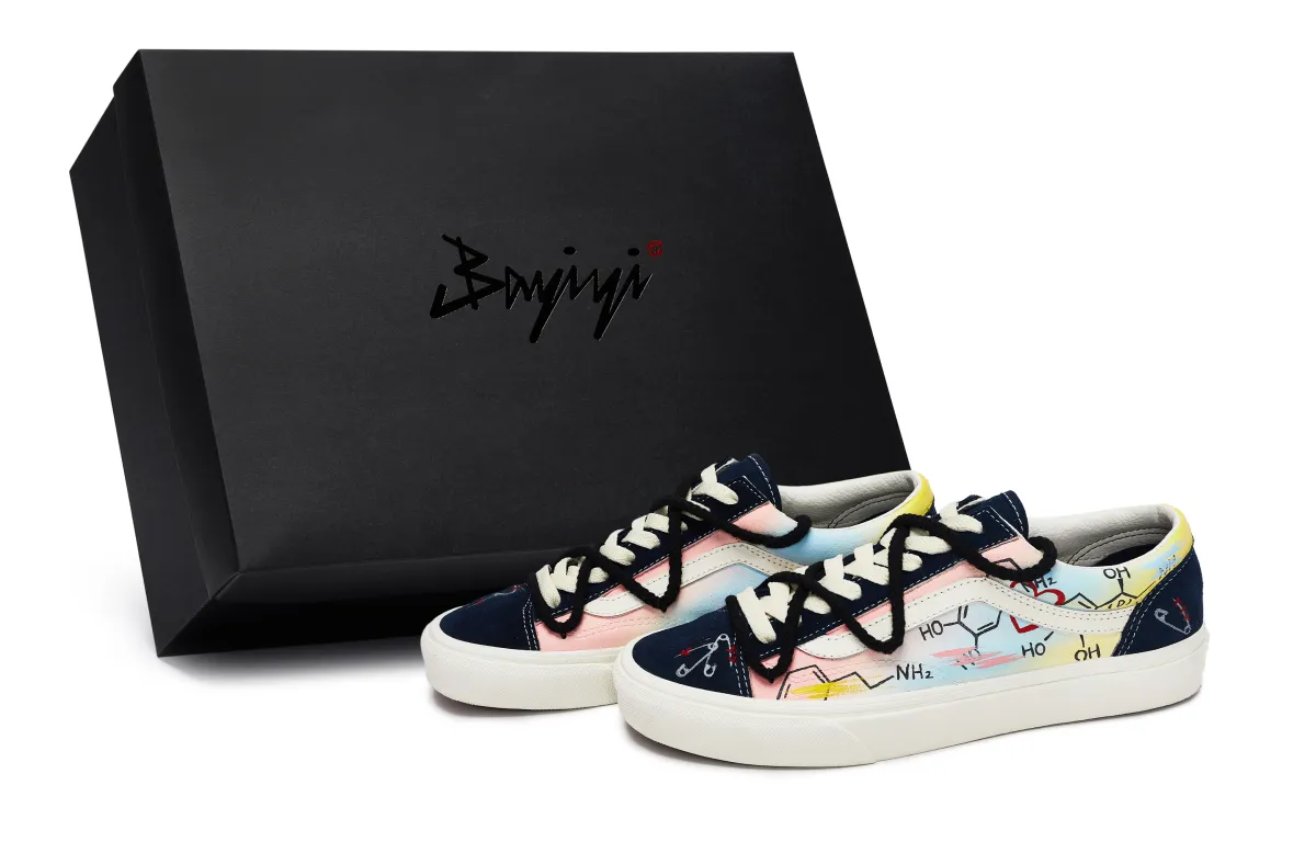 Vans Style 36 Dopamine Bond Skateboard Shoes Unisex White Blue Pink Yellow