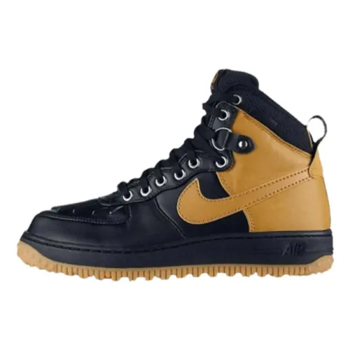 Nike Air Force 1 Versatile Cushioning High top Skateboard Shoes Unisex Light Brown