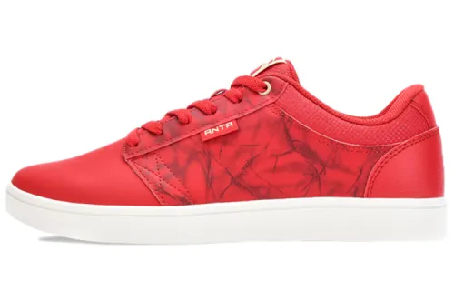 Anta Lightweight And Waterproof Low top Skateboard Shoes Men's Red