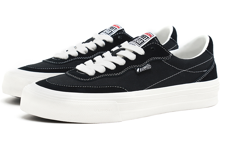 Vision Street Wear Flat Top Low top Skateboard Shoes Unisex Black