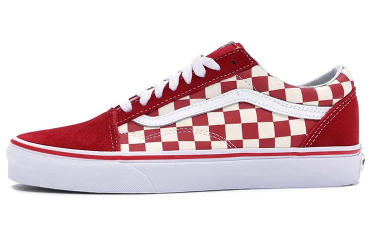 Old Skool Vans 'Red Checkerboard'