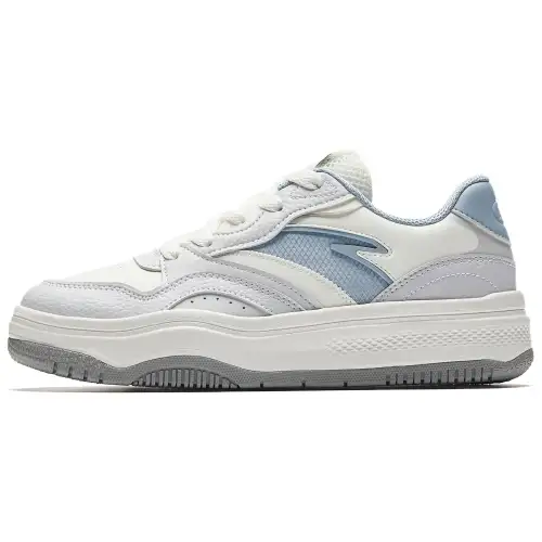 Anta Street Stubborn 2 Wear resistant And Lightweight Low top Skateboard Shoes Women's White Gray Blue