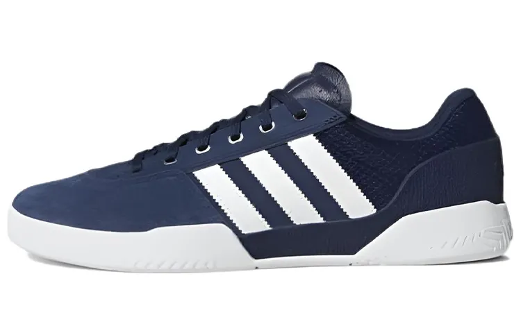 Adidas Originals City Cup Lace Up Abrasion Resistant Low top Skateboard Shoes Men's Blue