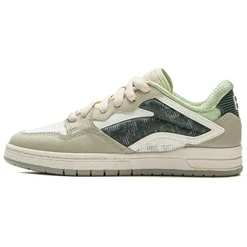 Li Ning Slip Resistant Abrasion Resistant Low top Skateboard Shoes Women's Green