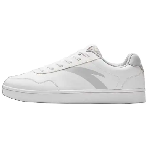 Anta Slip Resistant Cushioning Lightweight Low top Skateboard Shoes Men's Ivory White/Floating Cloud Gray