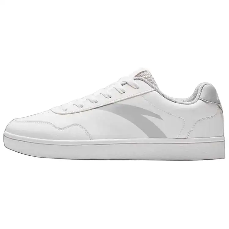 Anta Slip Resistant Cushioning Lightweight Low top Skateboard Shoes Men's Ivory White/Floating Cloud Gray