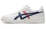 Asics JAPAN S Leather Casual Low top Skateboard Shoes Women's White Blue Pink