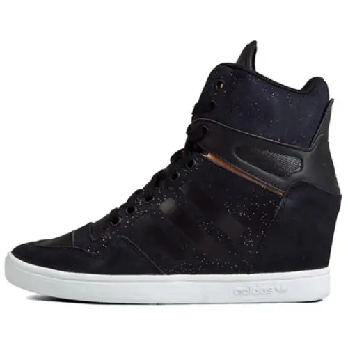 Adidas Originals Metro Attitude Comfortable Slip Resistant Cushioning High top Skateboard Shoes Women's Black