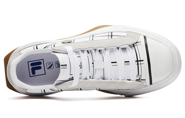 Женские кеды Fila FUSION Canvas Shoes (белые) — фото 5