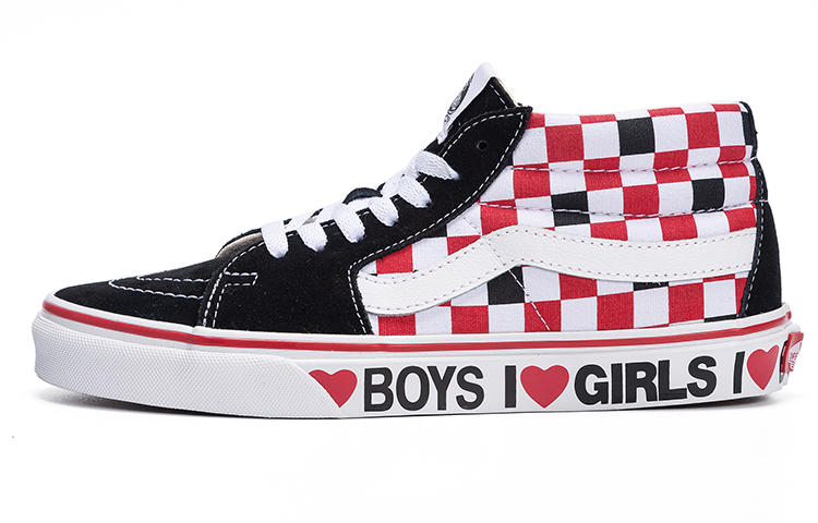 Кеды Vans SK8 I Heart (белыйкрасный)