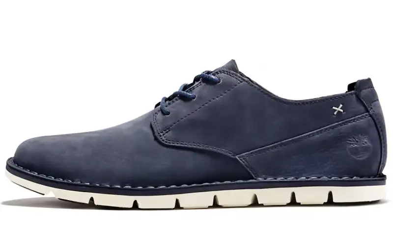 Timberland Tidelands Cow Leather Slip Resistant Cushioning Low top Skateboard Shoes Men's Blue
