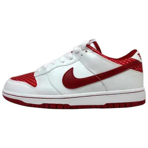 Nike Dunk Low White/Varsity Red Women's