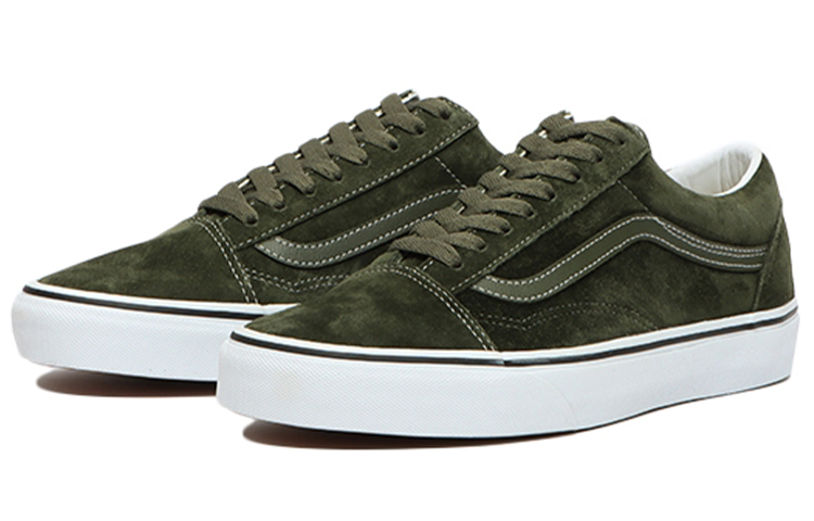 Кеды Vans Old Skool (оливковые) — фото 2