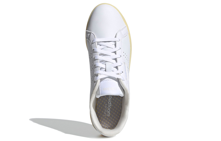 Женские кеды adidas neo Courtpoint Cl X (бело-желтые) — Белый / жёлтый — фото 5