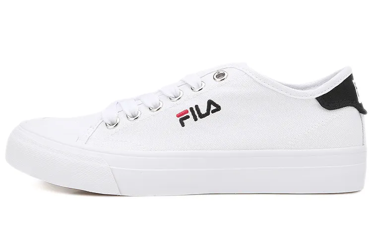 FILA Skateboard Shoes Unisex Low Top White/Black