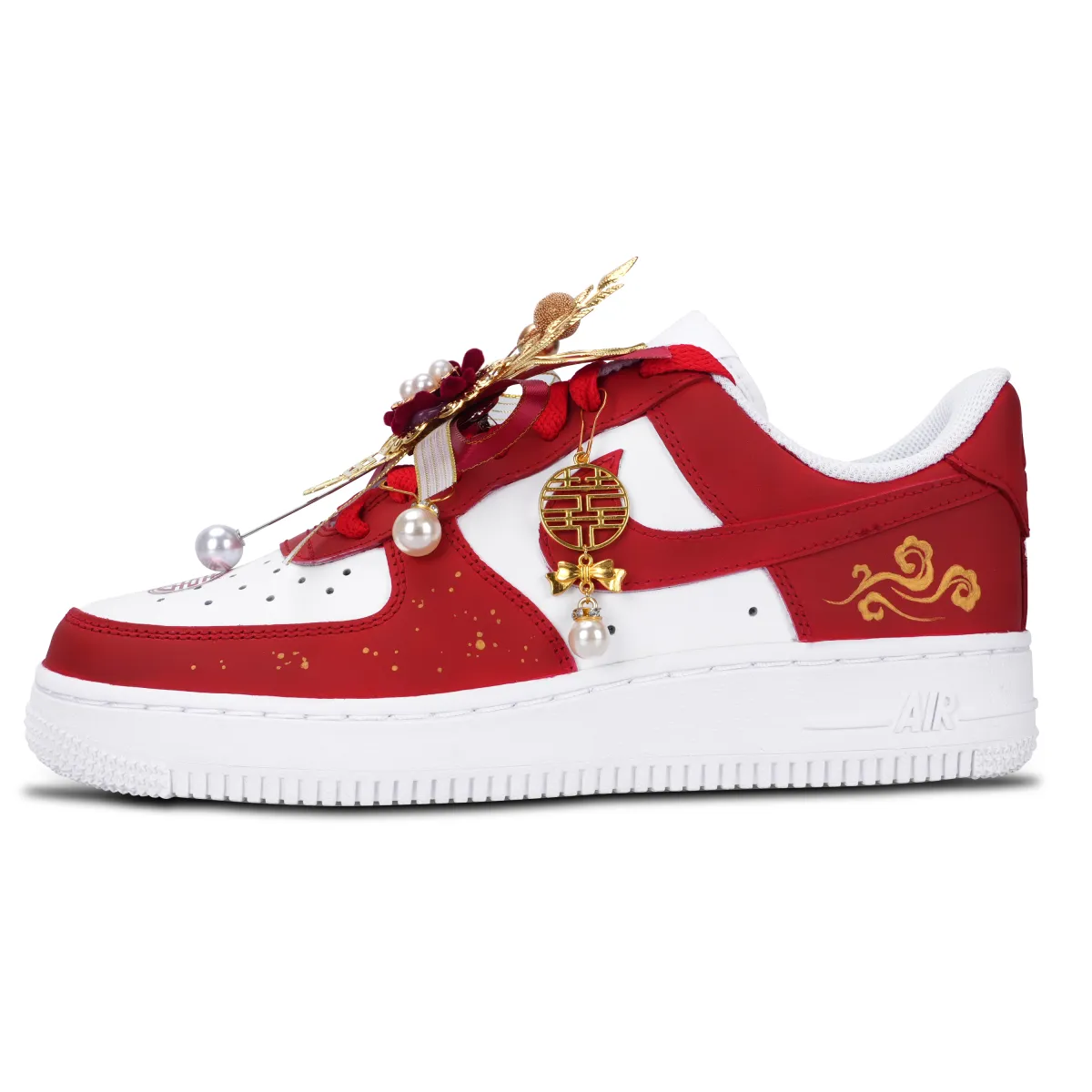 Nike Air Force 1 Air Force 1, Perfect Match From Heaven Leather Abrasion Resistant Abrasion Resistant Low top