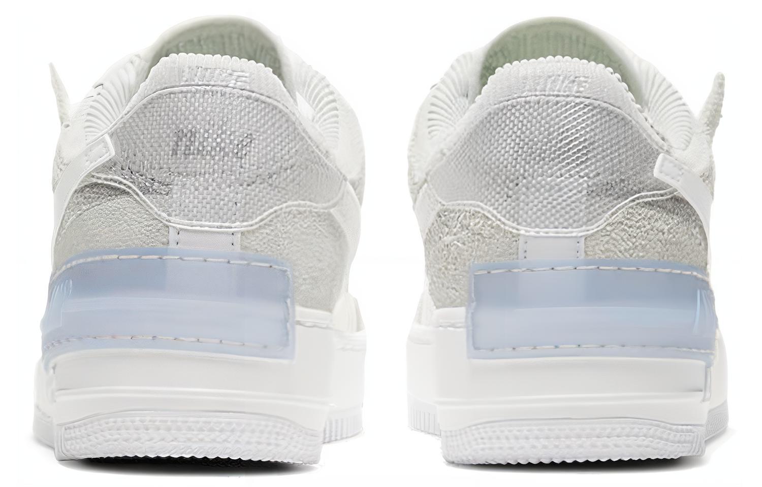 Женские кроссовки Nike Air Force 1 Shadow SE (бело-серые) — Белый / серый — фото 5