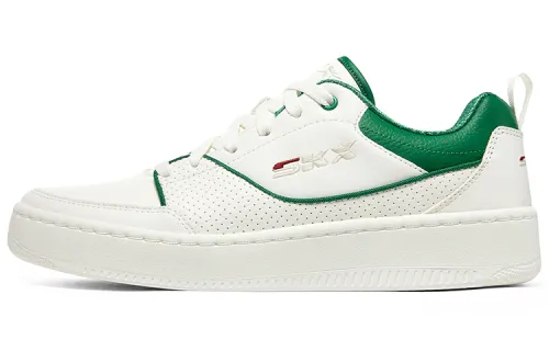 Skechers Sport Court 92 Comfortable Low top Skateboard Shoes Men's White Green